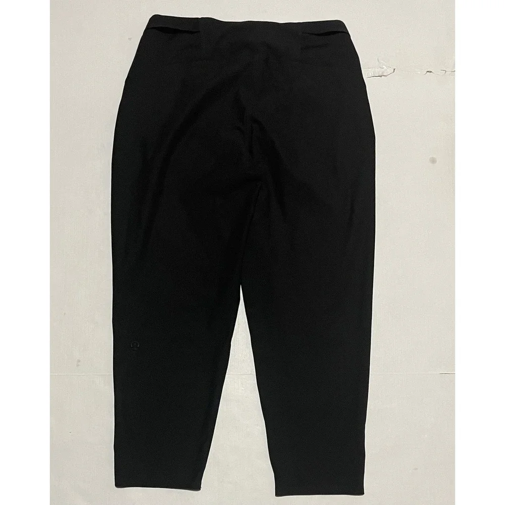 Lululemon Pants‎ Womens Size 10 X 26.5 Black Stretch Waist Tapered Ankle